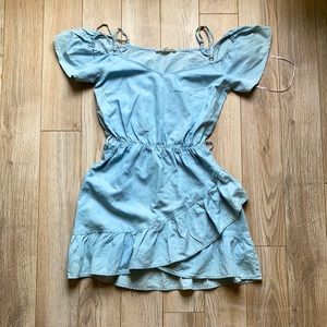 Denim Off The Shoulder Dress